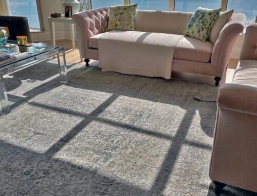 How should the Wool/Silk Area rug be clean Professionally from urine odor?