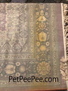 Olefin is a marginally acceptable material for rug construction